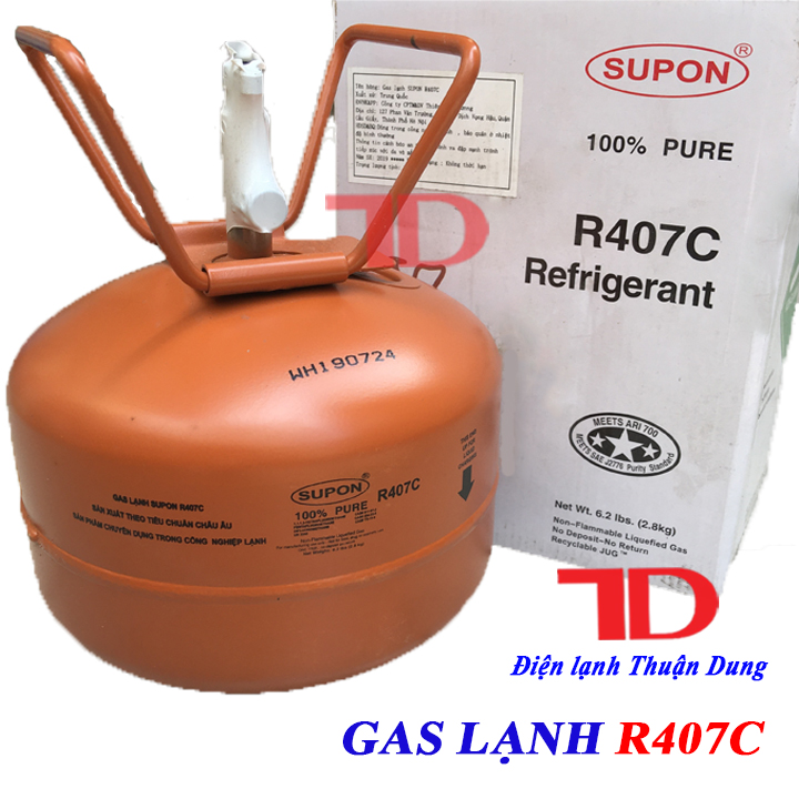 Môi chất lạnh R407C 2.8kg SUPON - Điện Lạnh Thuận Dung