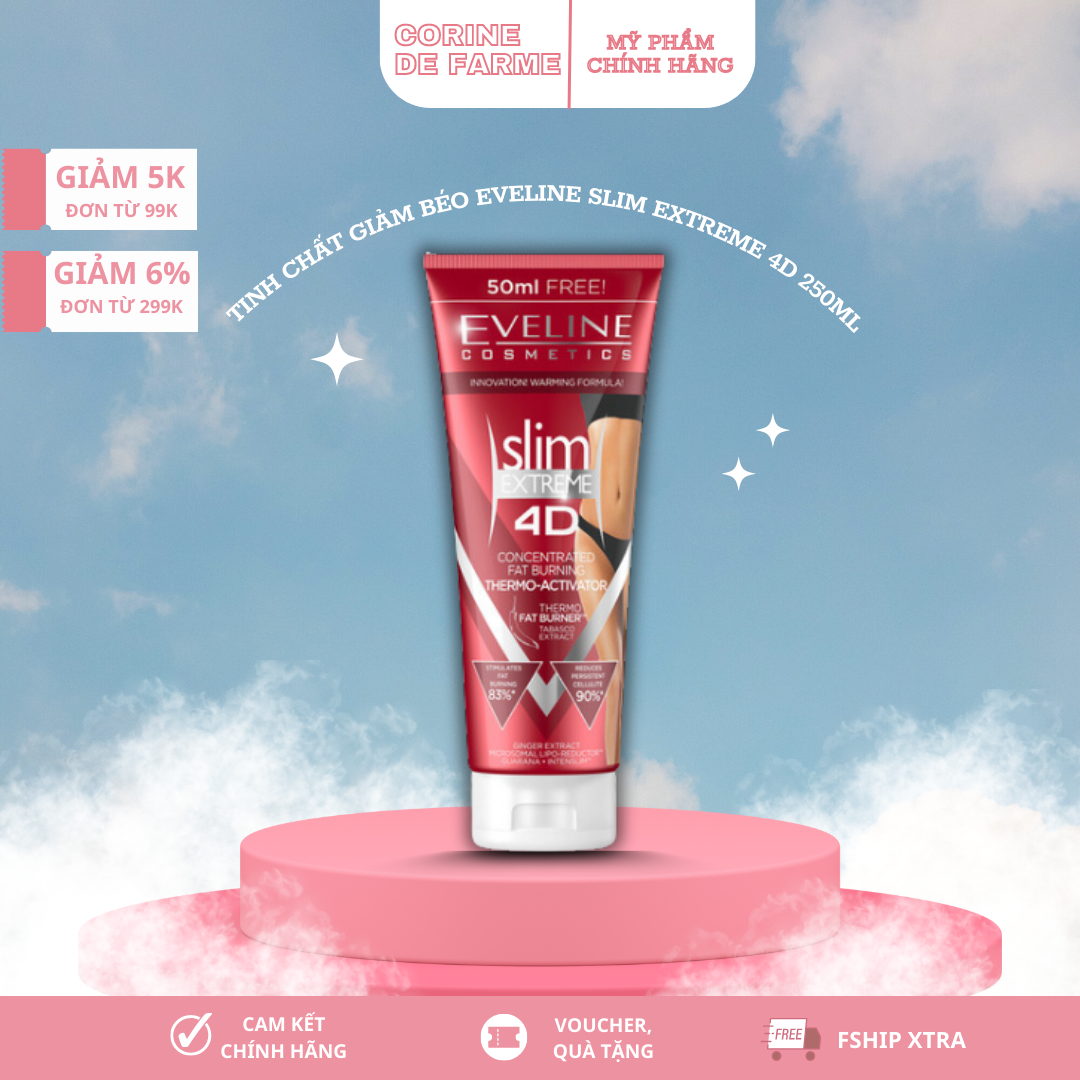 Tinh chất giảm béo Eveline Slim Extreme 4D Thermo Activator 250ML