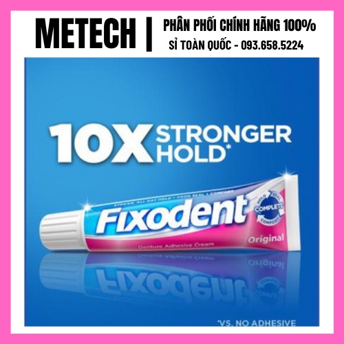 (FREESHIP) Tuýp Keo Dán Hàm Răng Giả Fixodent 68g bền, chắc dễ vệ sinh, sản xuất tại Made in USA. Hàng chính hãng