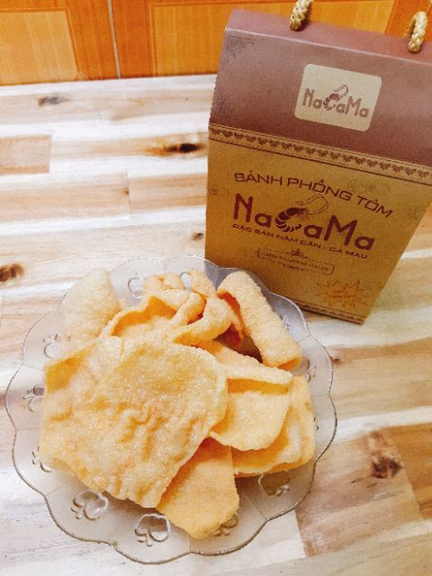 Combo 2 hộp bánh phồng tôm cao cấp 65% thịt tôm ???? năm căn cà mau không bột nở 250gr- hộp giấy quai xách my thuyen fisheries