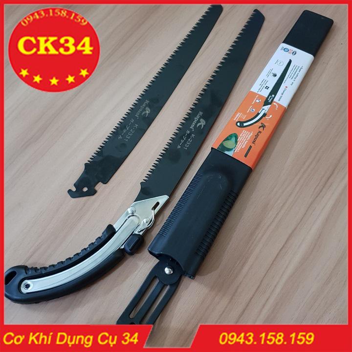 Cưa cưa gỗ cầm tay  KAPUSI có bao đựng tặng thêm lưỡi cưa dự phòng