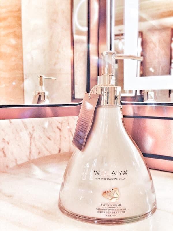 Dầu hấp bùn Weilaiya, phục hồi tóc hư tổn, kích thích mọc tóc, dưỡng tóc óng ả 500ml