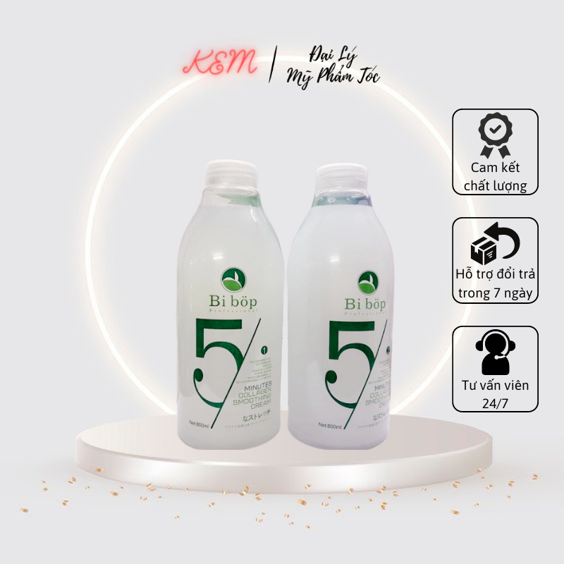 Bibop - Thuốc uốn tóc lạnh tại nhà Bibop 800ml - Thuoc uon toc lạnh Đa Năng Chính Hãng KEM