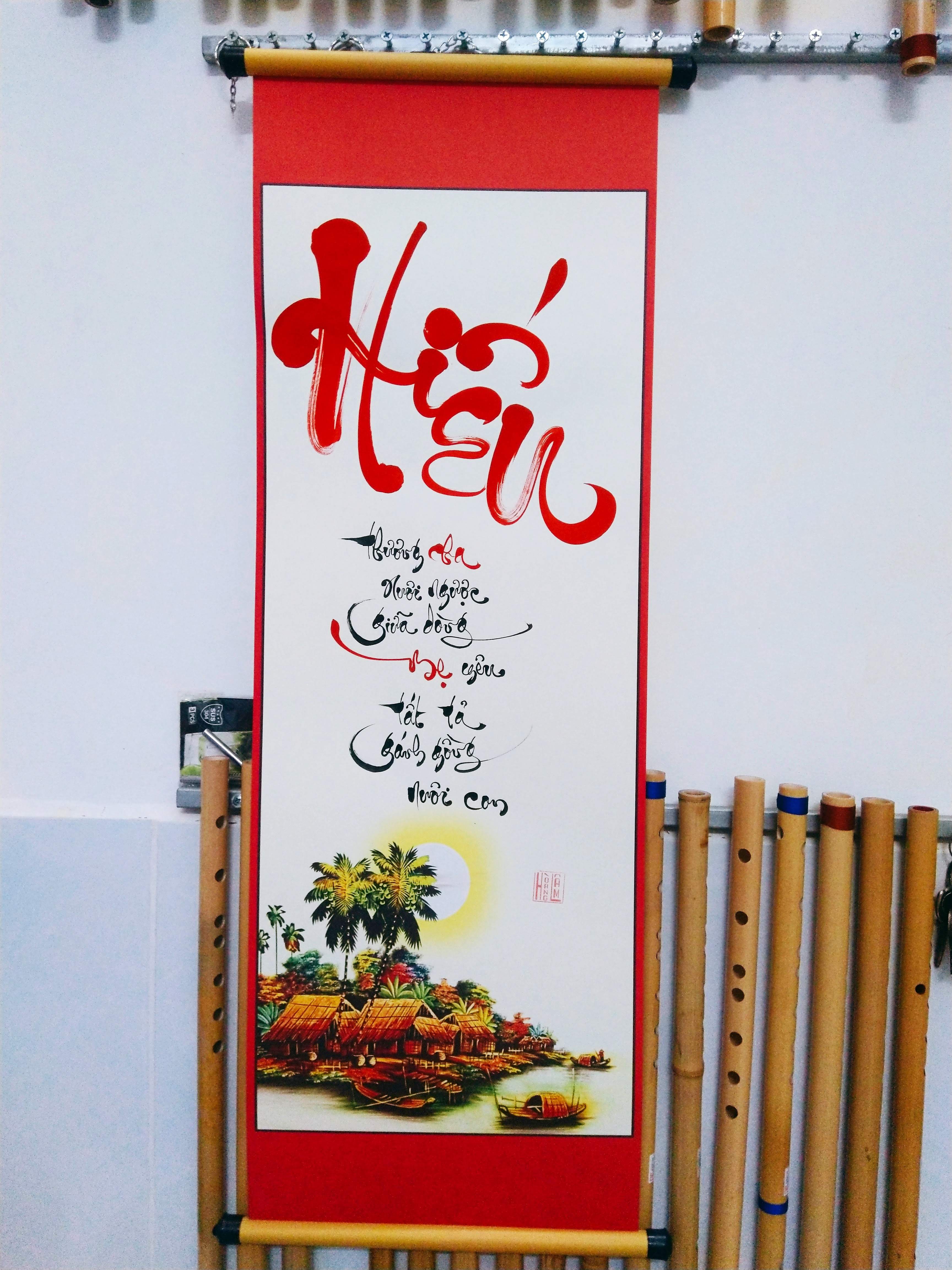 [HCM]TRANH THƯ PHÁP ĐẸP CHỮ HIẾU, QUÀ TẶNG CHA MẸ ÔNG BÀ ĐỐI TÁC DOANH NGHIỆP TÂN GIA Xưởng Sáo Hoàng Lâm