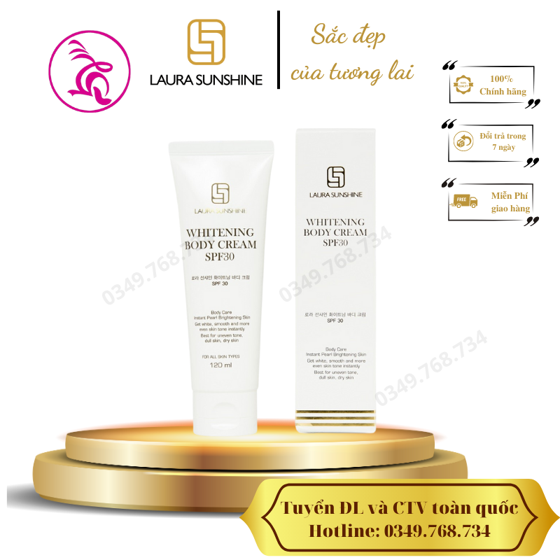 Kem body trắng da Nhật Kim Anh - Laura Sunshine Whitening Body Cream SPF 30