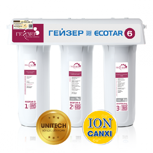 Máy lọc nước nano ion canxi geyser ecotar 6 – made in russia
