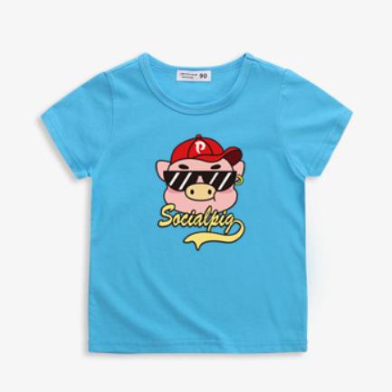 Áo thun coton tay ngắn cho bé trai từ 1 - 6t