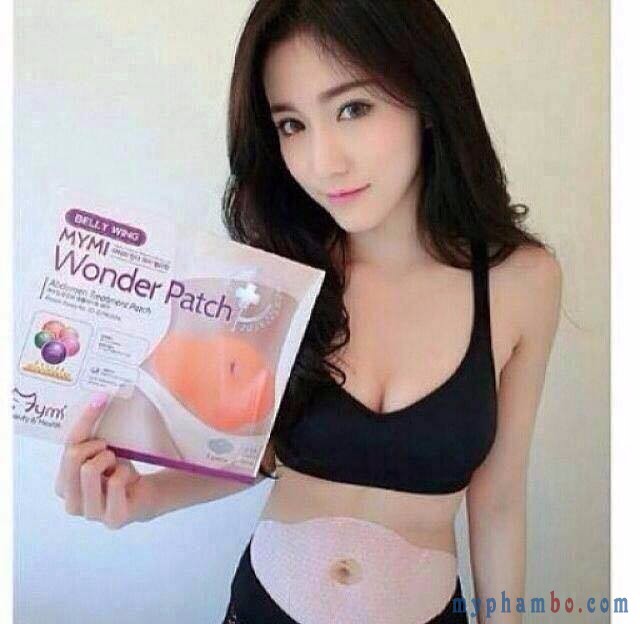 Miếng dán tan mỡ bụng Mymi hộp 5 miếng qd6