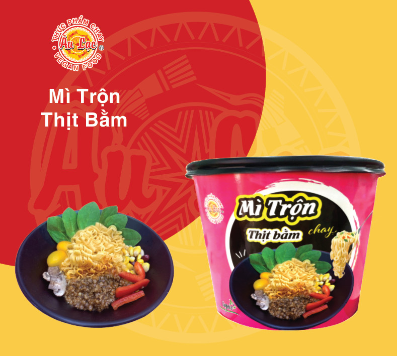Mì trộn thịt bằm chay âu lạc 100g