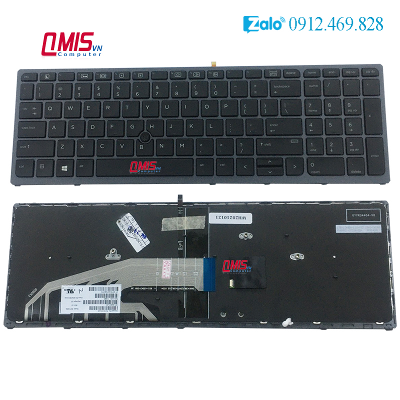 Bàn phím laptop HP Zbook 15 G3, 15 G4, Zbook 17 G3, 17 G4 – ZBOOK 15 G3