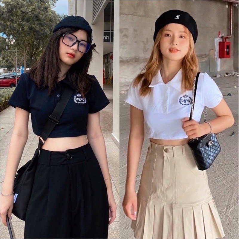 Áo croptop phong cách hàn quốc hithot