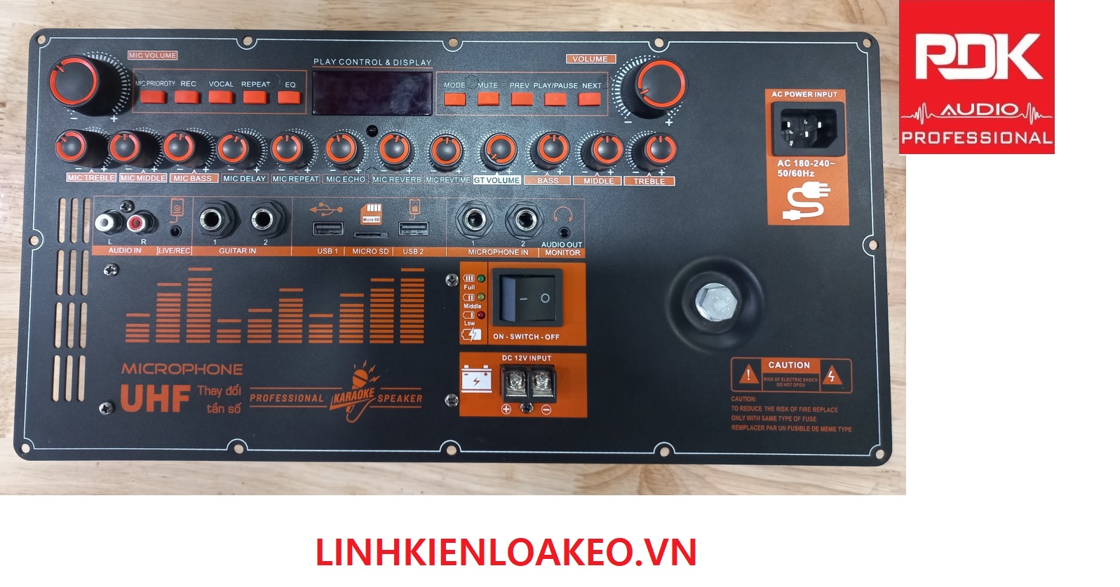 Mạch Loa Kéo Công Suất Lớn Có REVERB,cổngLIVESTREAM