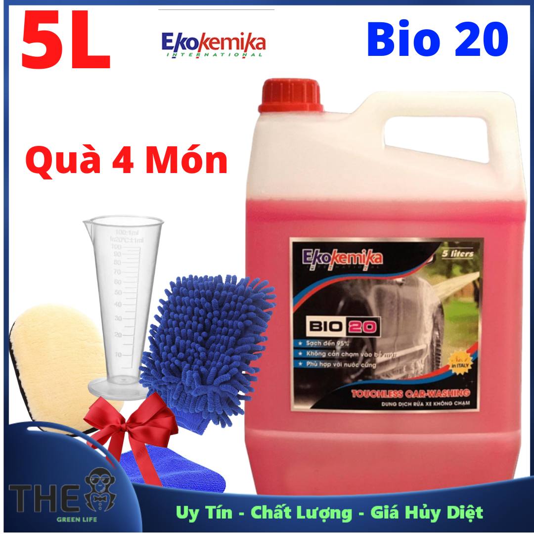 [HCM] Dung Dịch Rửa Xe Không Chạm Ekokemika BIO 20 Tặng Khăn Lau Xe Uy Tín - Chất Lượng - Giá Hủy Diệt