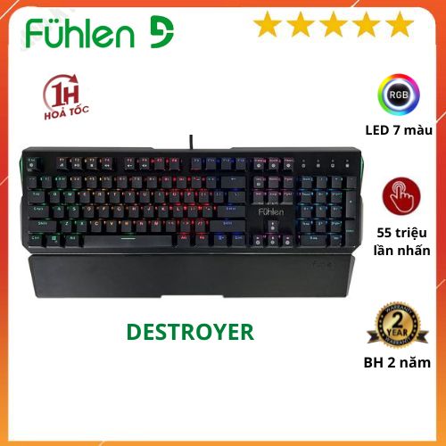 Bàn phím cơ Fuhlen Destroyer - Hàng chính hãng
