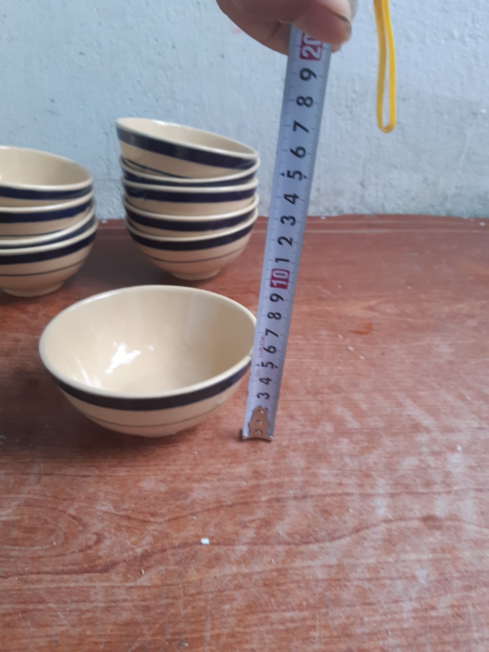 Chén cơm viền xanh 10 cái