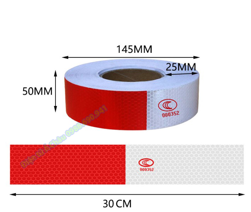 Decal phản quang dán xe đạp, xe máy, ô tô, xe tải