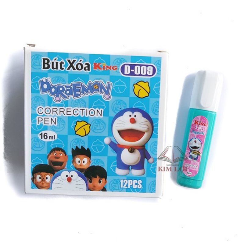 Hộp 12 bút xoá nước king d009 16ml