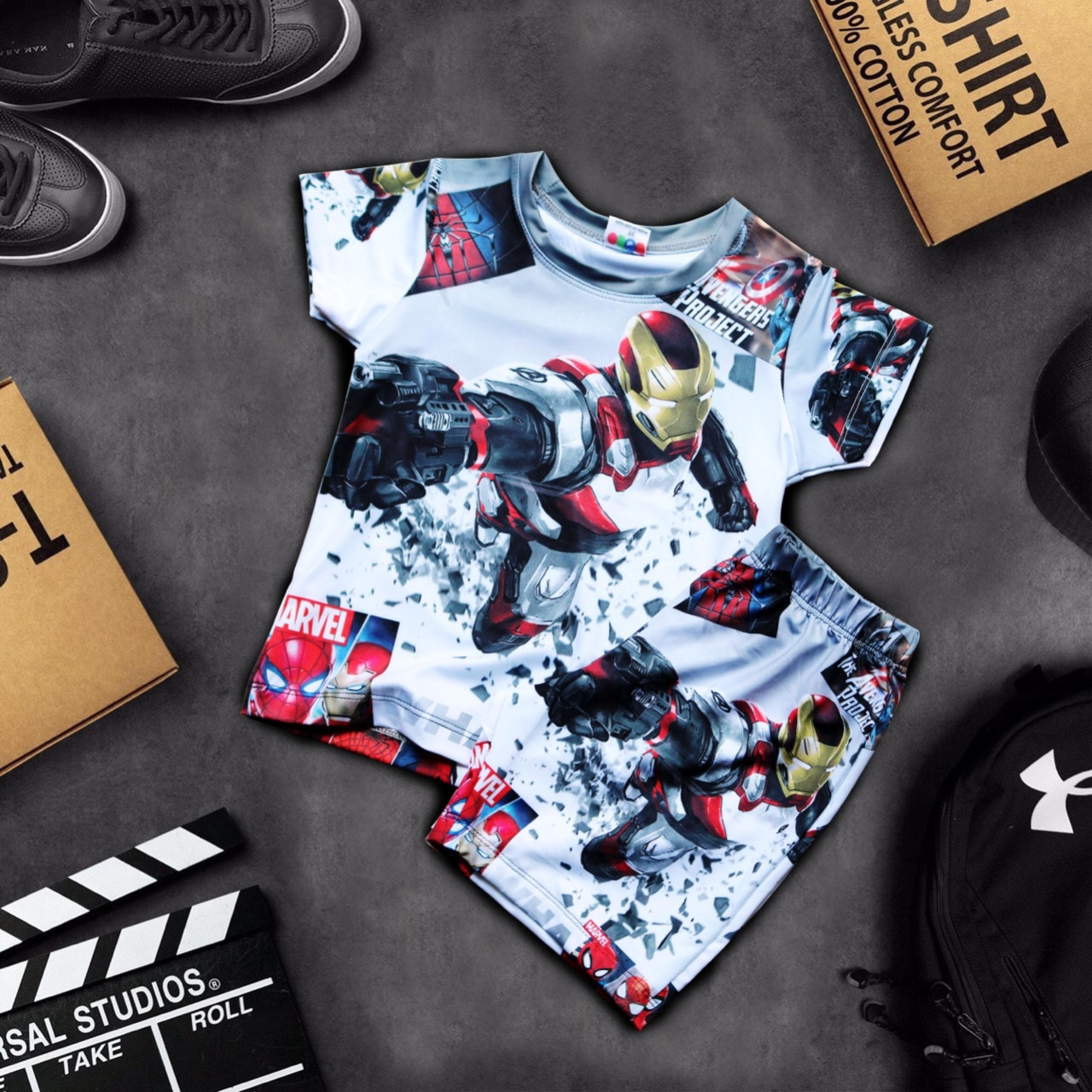 [HCMC] sharp 3D print T-rex dinosaur pattern cool outfit for baby!