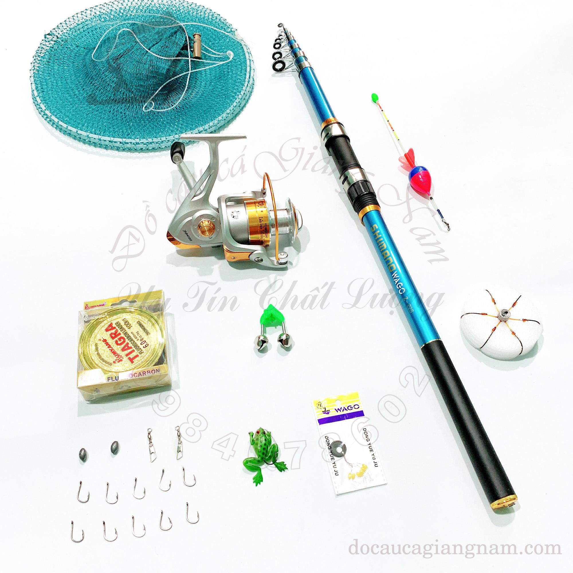 Combo cần câu shimano wago - máy câu yumoshi BL big sale