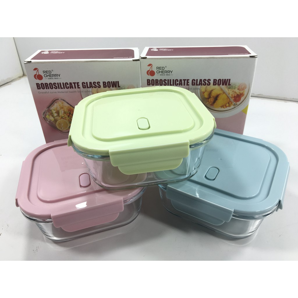 Hộp đựng cơm thủy tinh, hộp thủy tinh vuông đựng thực phẩm, hộp đựng cơm giữ nhiệt văn phòng 320ml, 600ml, 800ml