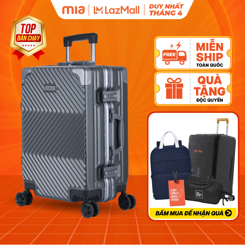 [Best seller] Vali Kéo MIAvn Pisani X9 - Size 20/24/28, Nhựa PC Cao Cấp Siêu Bền, Khoá Khung Bảo Mật, Bảo Hành Trọn Đời