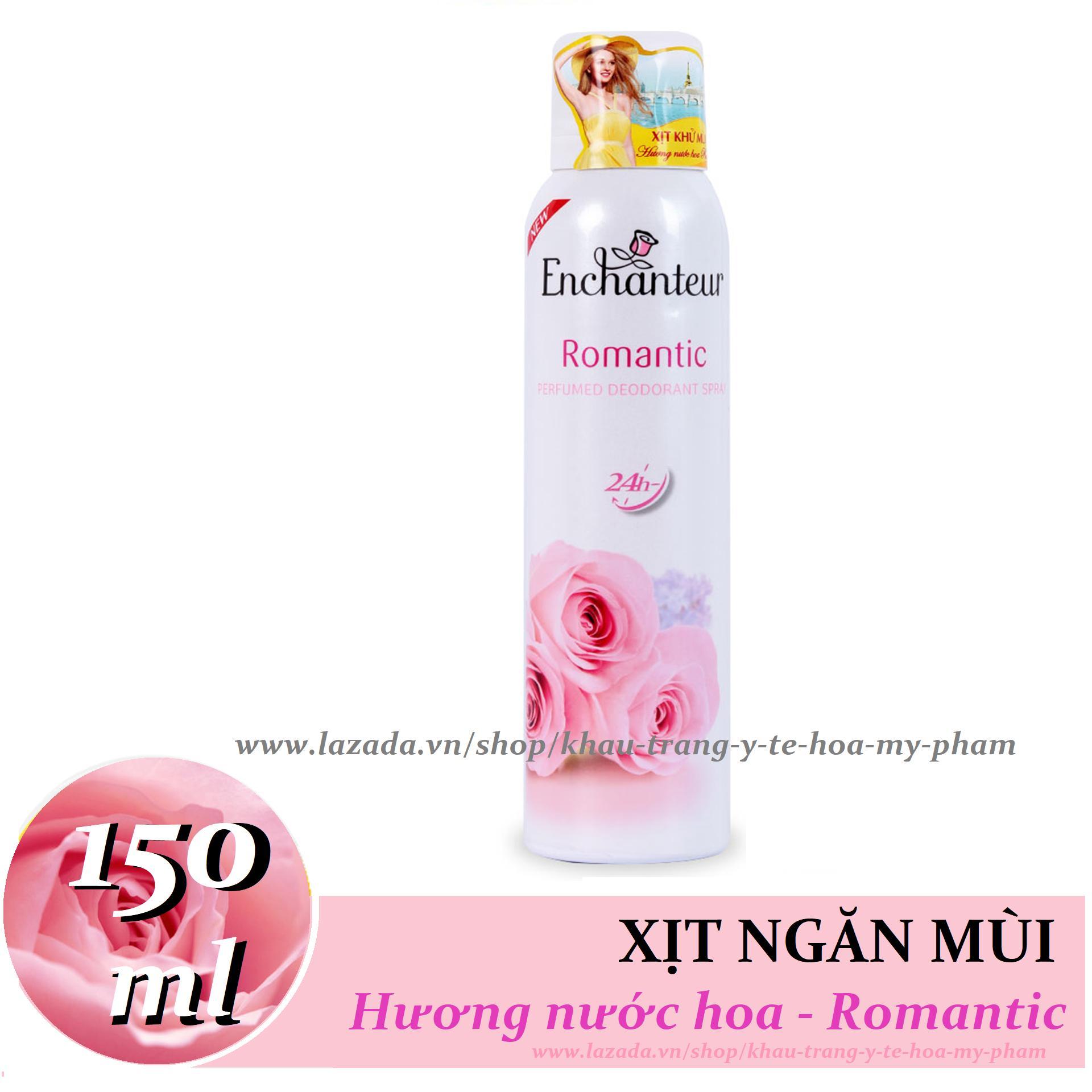 [HCM]Enchanteur - Xịt ngăn mùi toàn thân hương nước hoa  Romantic 150 ml