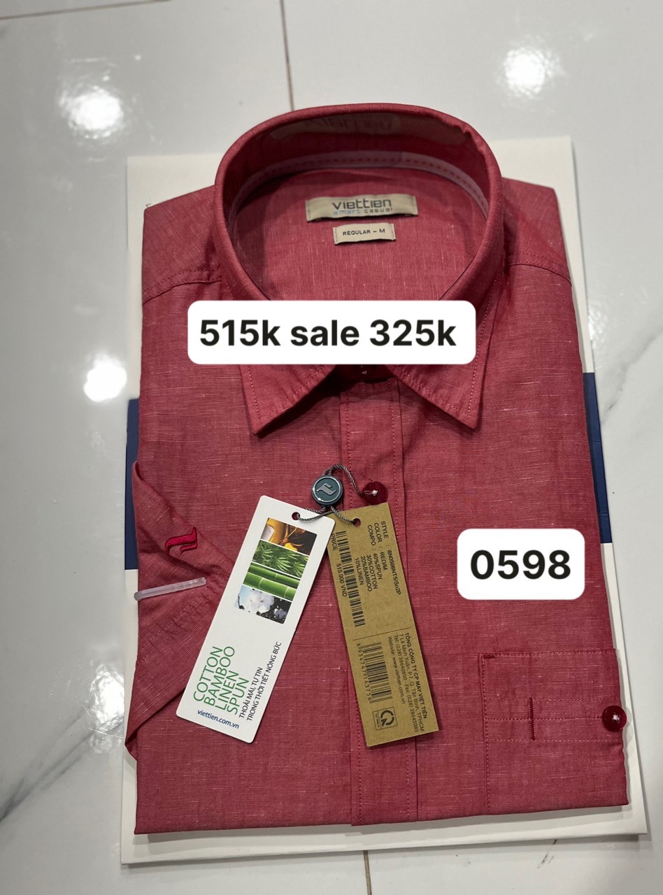 Việt tiến áo sơ mi vạt ngang giá 515k sale 300k -xả thu hồi vốn