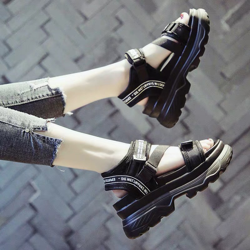 [Hoàn Tiền 15%]Dép sandal quai hậu học sinh , sandal nữ quai hậu đi học , đi chơi quai chéo RAW hàn quốc cực đẹp 004