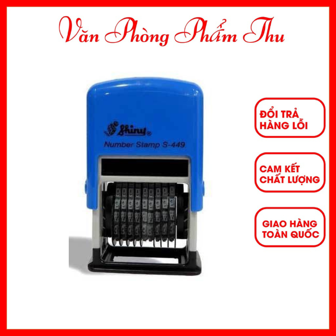 Dấu 9 số xoay shiny s-449 ký tự cao 4mm