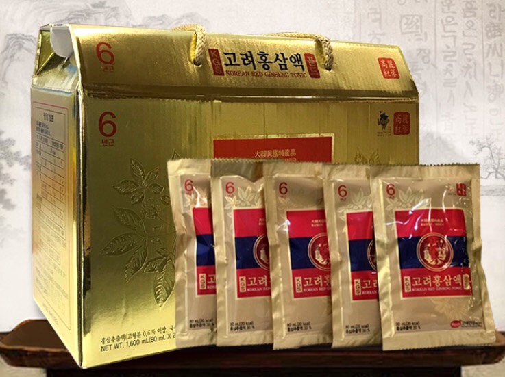 [HCM]Nước hồng sâm Gold KGS Hàn Quốc 20 gói x80ml-KGS Korean Red Ginseng Tonic giúp bồi bổ cơ thể nước hồng sâm hàn quốc nước sâm Sâm Yến Phú Khánh