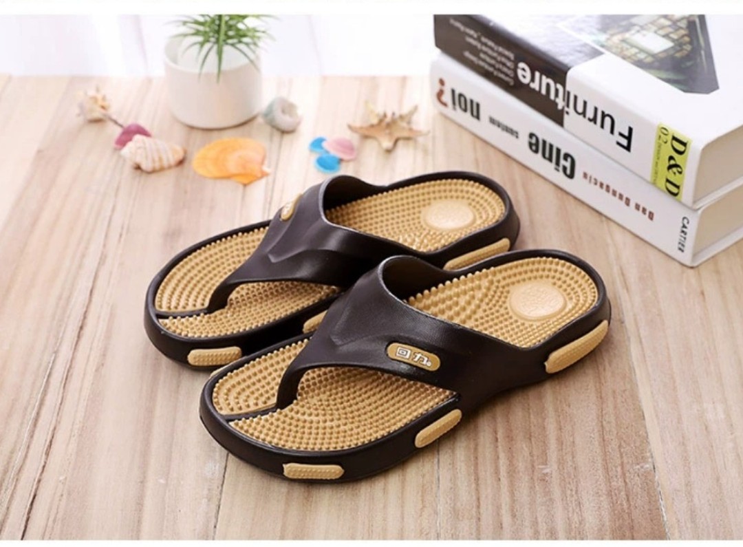 Dép kẹp nam nữ thời trang - đế gai mát xa chân