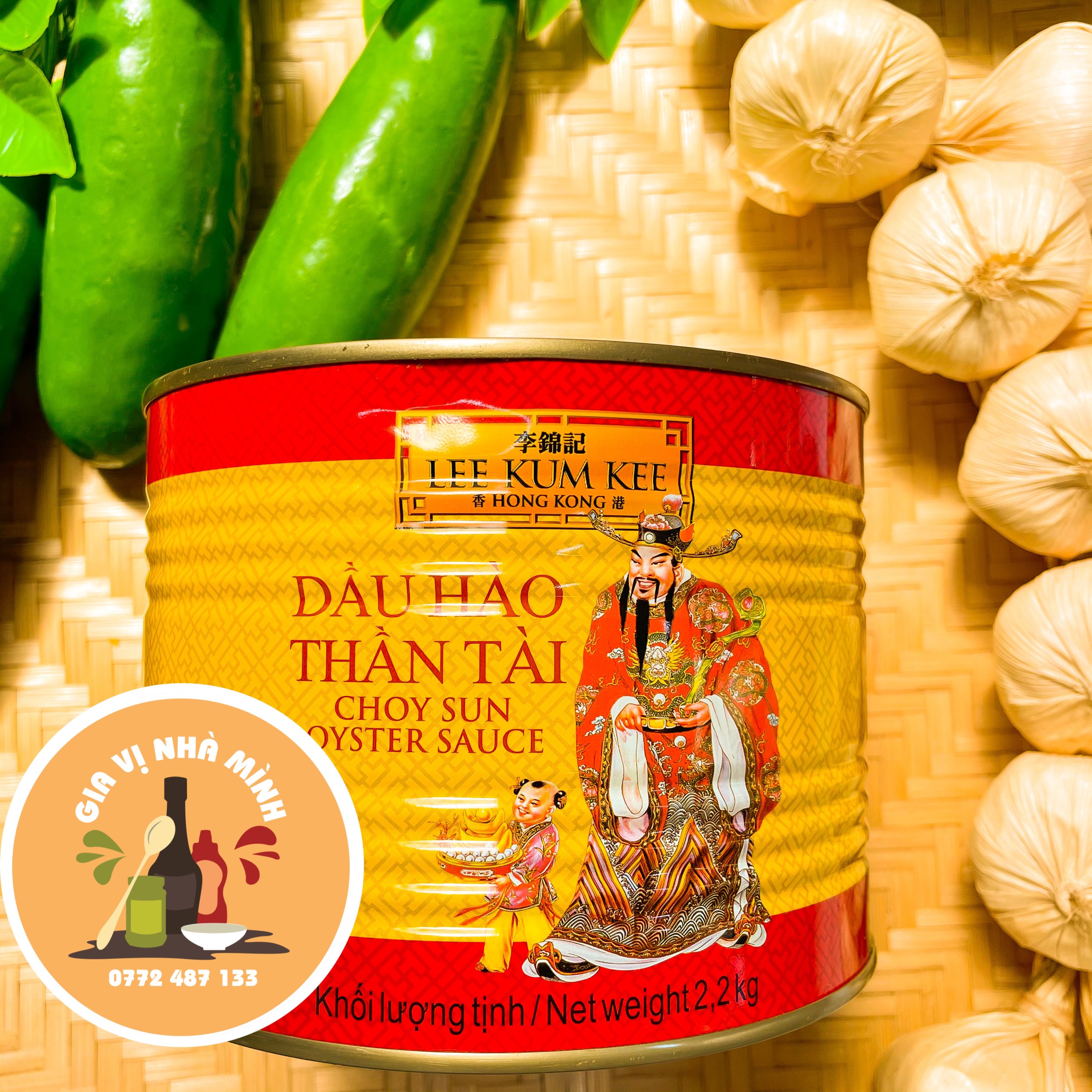 Dầu hào thần tài lee kum kee 2,2kg