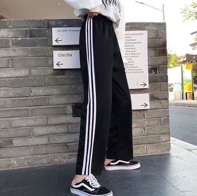 Nguyen Nam Fashion [FREESHIP+ẢNH THẬT] Quần Thể Thao 3 Sọc Ống Rộng Unisex Siêu Hot  2021
