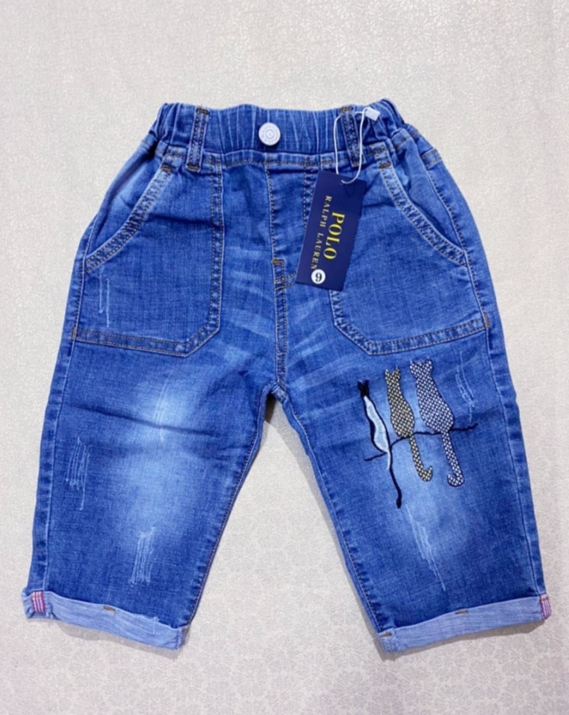 Quần jean lửng cho bé size đại