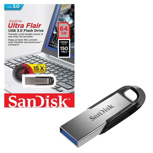 Thiết bị lưu trữ usb sandisk cz73 ultra flair 64gb - bảo hành 36 tháng