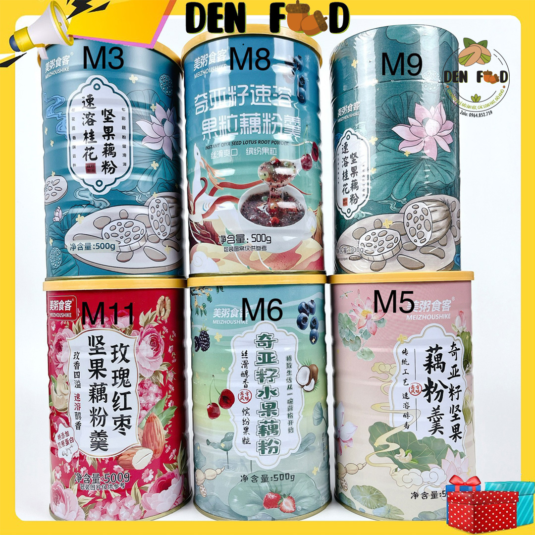 Bột Củ Sen Mix Hạt Dinh Dưỡng, Ngũ Cốc Giảm Cân, Ăn Kiêng, Eat Clean Healthy Dưỡng Nhan hiệu Meizhoushike