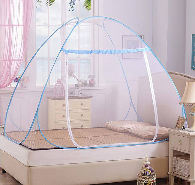 Màn chụp tự bung cao cấp chống muỗi - mùng ngủ xếp gọn