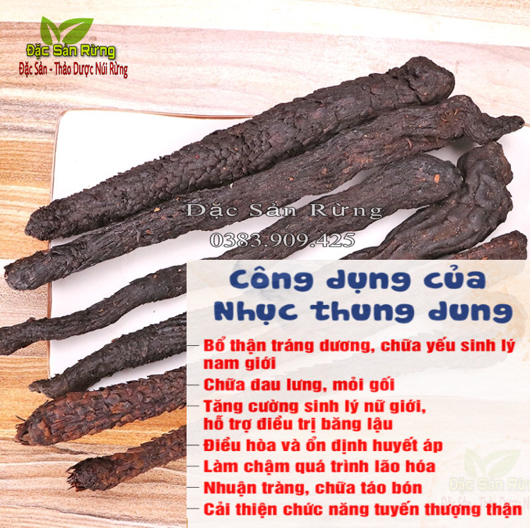 Nhục thung dung khô - củ to mềm