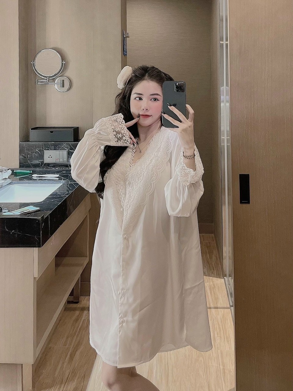 Váy ngủ ren baby dể thương nhà Miki