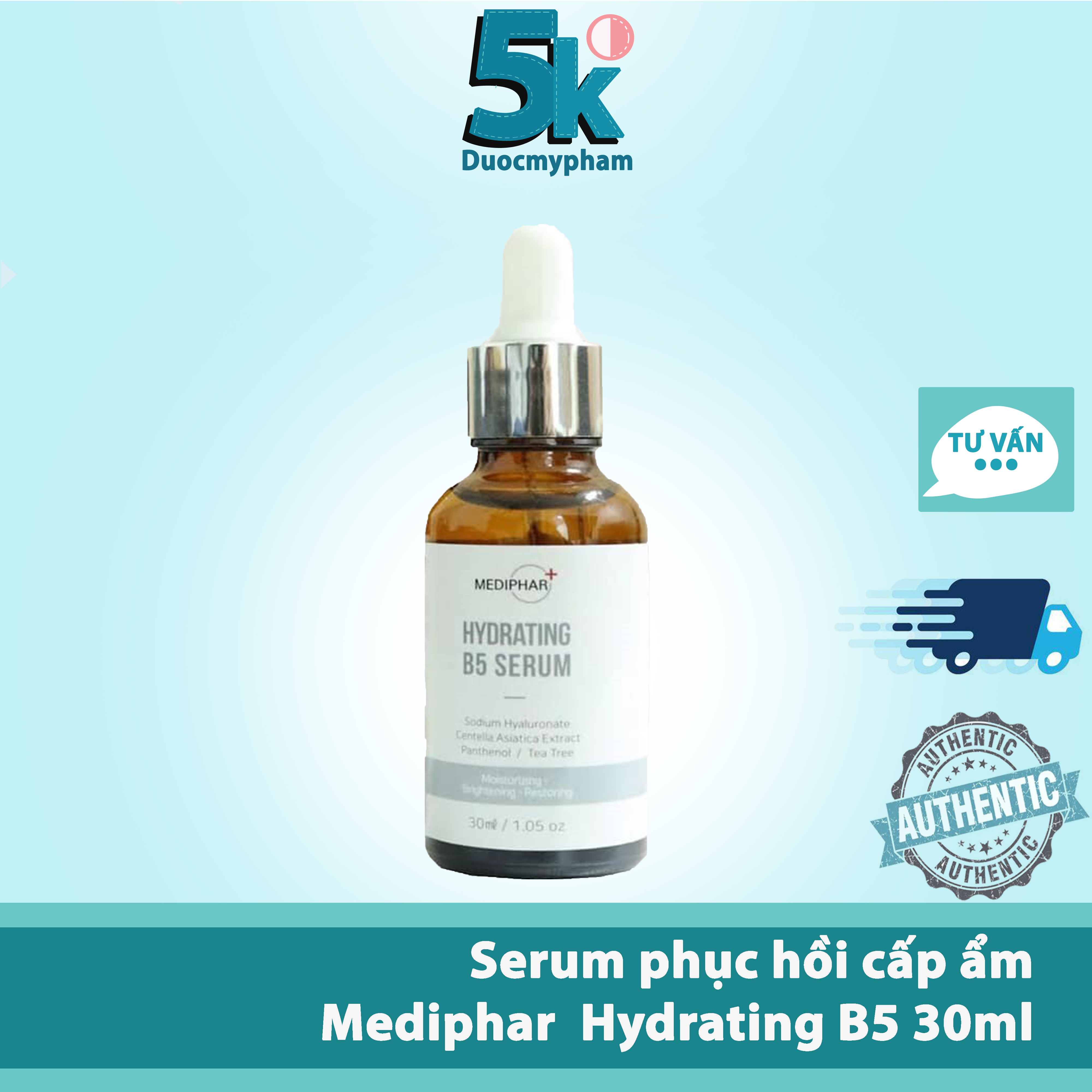 Serum B5 Mediphar Tinh Chất Dưỡng Ẩm, Phục Hồi,Sáng Da,Cấp Nước,Chống Lão Hóa MEDIPHAR+ HYDRATING B5