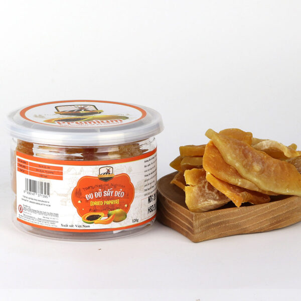 Đu Đủ Sấy Dẻo 120g hàng chính hãng bazaland