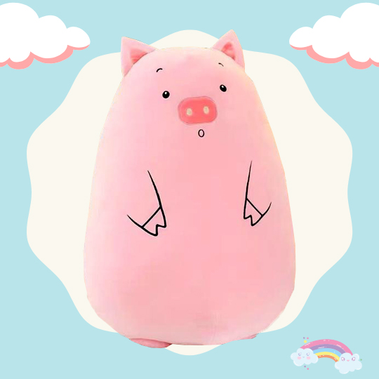 [HCM]Gấu Bông Ôm Hình Heo Tròn Siêu Mềm Mịn Ngộ Nghĩnh