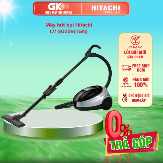 [Trả góp 0%]Máy hút bụi Hitachi CV-SU20V(TGN)- 2000W