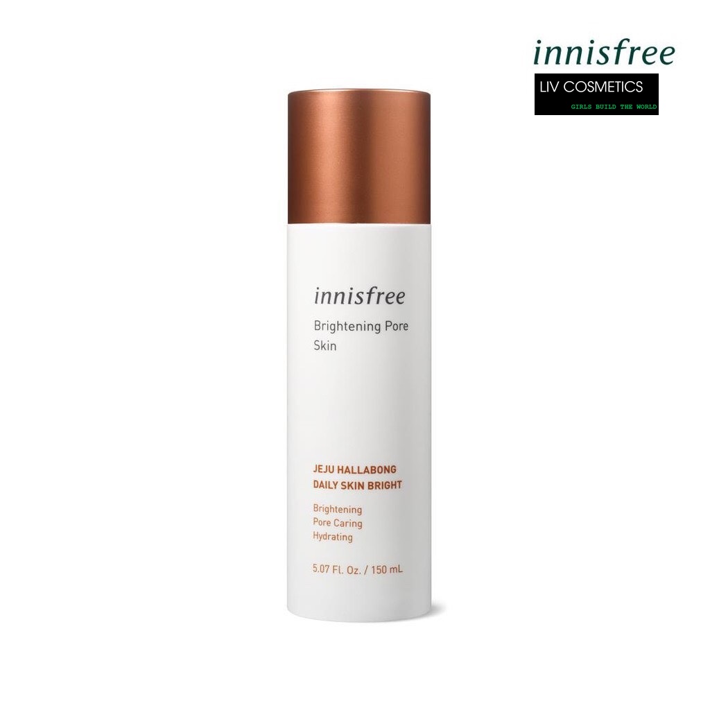 Nước cân bằng dưỡng sáng da 3 trong 1 innisfree Brightening Pore Skin 150ML