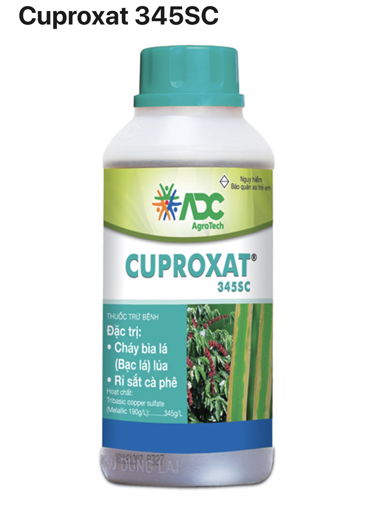 CUPROXAT 345SC ĐẶC TRỊ CHÁY BÌA LÁ, RỈ SẮT Ở CÀ PHÊ 450ML