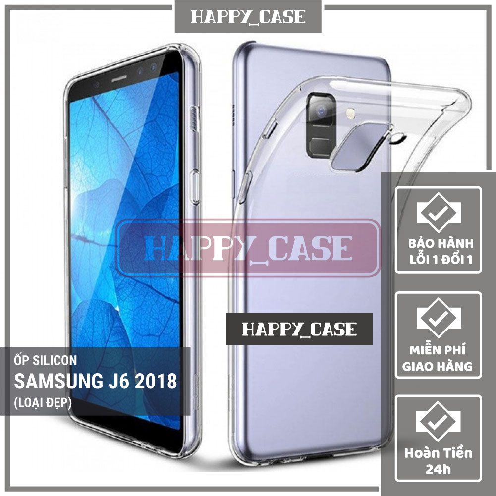 Ốp Lưng Điện Thoại Samsung J6 2018 Thin Transparent Silicon