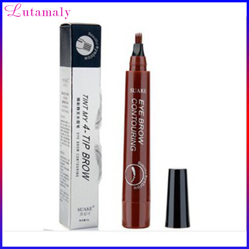 [YÊU THÍCH]Bút chì kẻ lông mày phẩy sợi 4D chống nước lâu trôi dụng cụ trang điểm makeup chuyên nghiệp-Lutamaly
