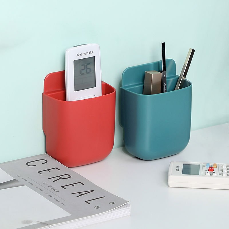 Hộp đựng điện thoại điều khiển đồ dùng đa năng để phòng khách dán tường thông minh
