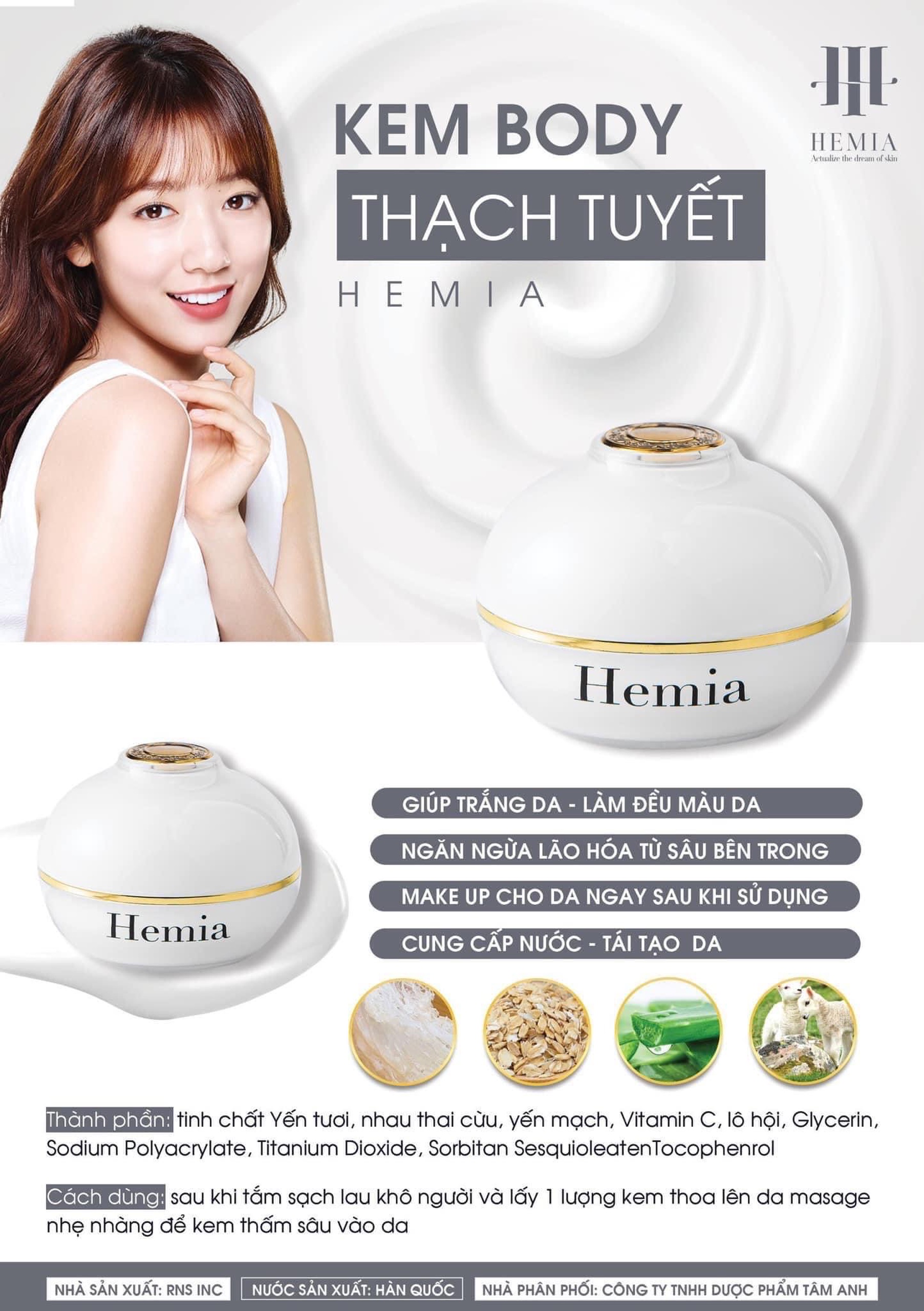 Kem Body Trắng Da-Chống Nắng-Dưỡng Trắng Cấp Ẩm Làm Đẹp Da