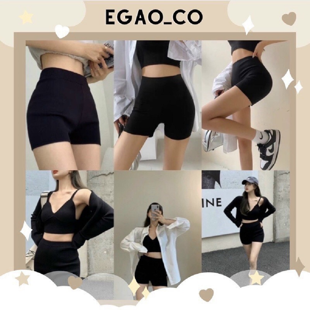 Quần đùi legging chất co giãn 4 chiều